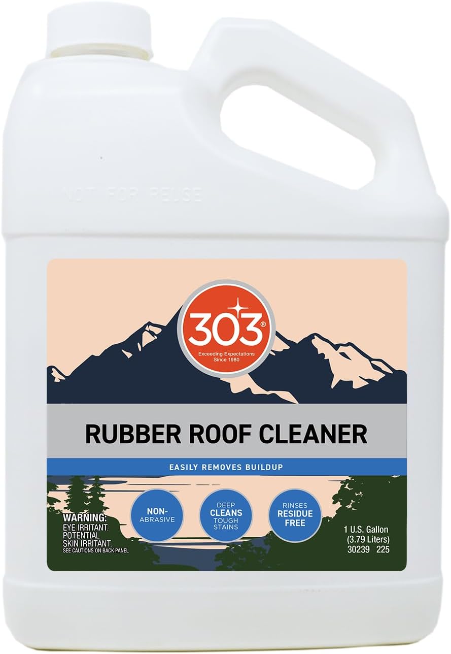 303 Products Rubber Roof Cleaner - Removes Build Up On The Rubber Roofs of RVs, Campers, Pop-Ups, and Motorhomes