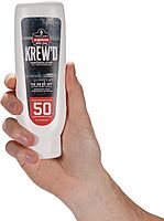 Ergodyne KREW'D 6351 Sunscreen Lotion, Broad Spectrum, SPF 50, 8 oz, 12-Pack