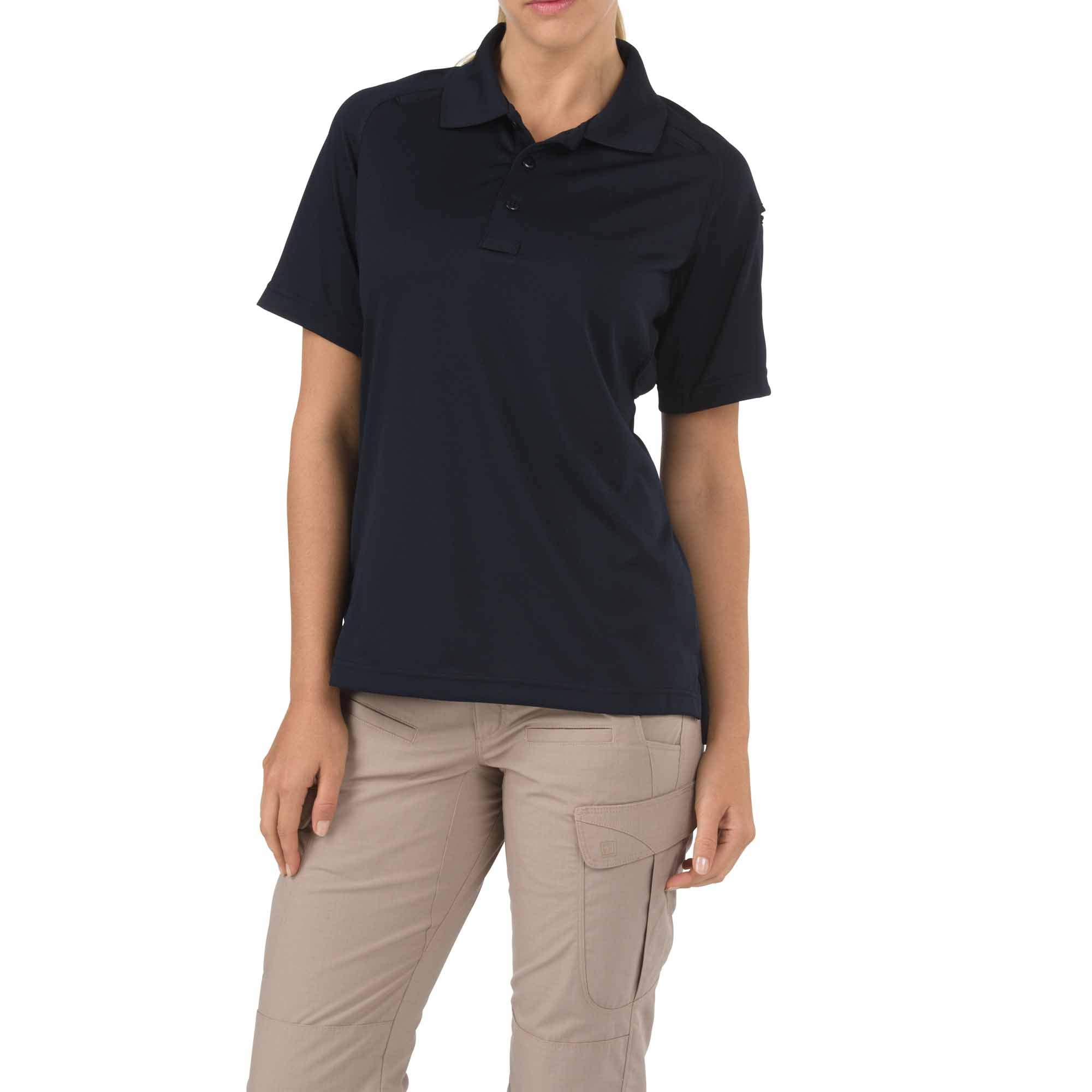 5.11 Tactical Women's Polyester Fabric Performance Short Sleeves Polo Shirt, Style 61165