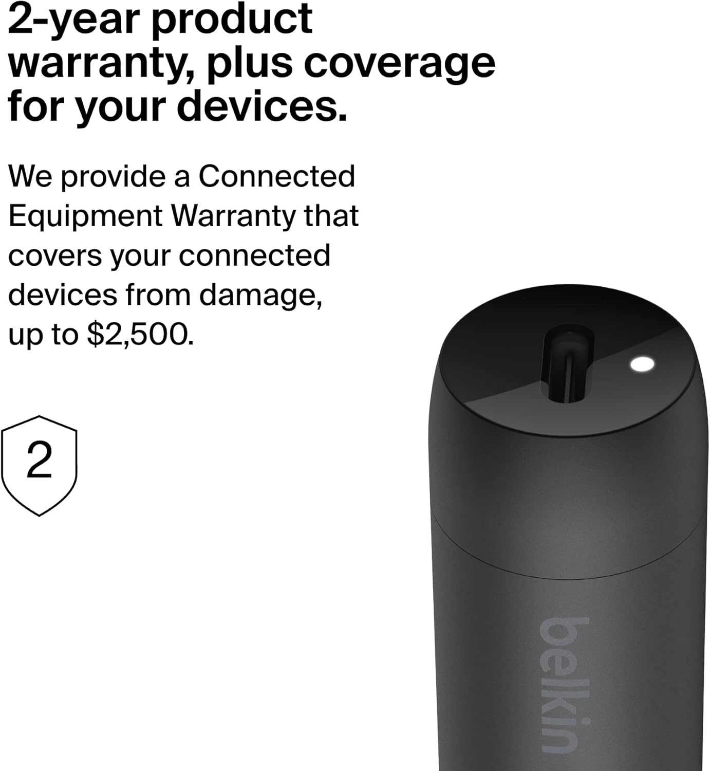 Belkin BoostCharge™ 30W Fast Car Charger, Compact Design withUSB-C Power Delivery Port, USB-C to Lightning Cable Included