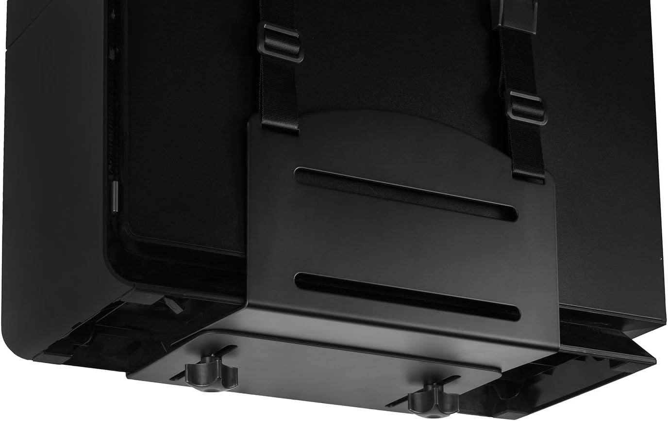 Mount-It! CPU Wall Mount Bracket, Desktop Computer Tower Holder with Safety Straps, Heavy Duty Size Adjustable CPU Holder