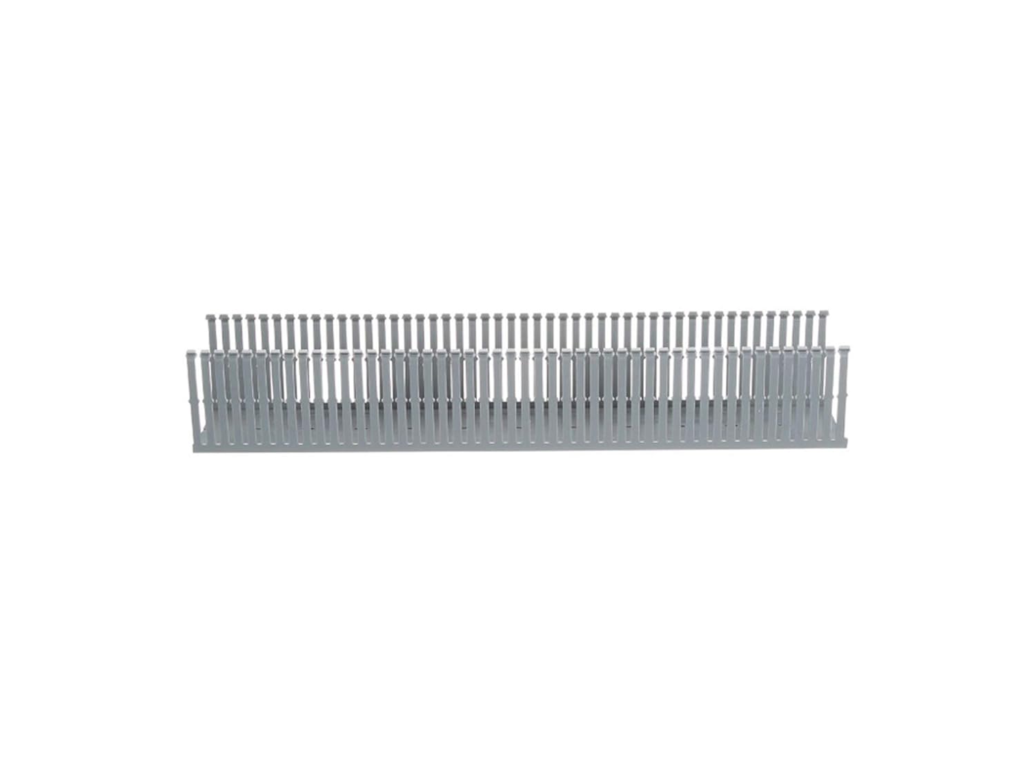 PANDUIT Type F Narrow Slotted PVC Wiring Duct, Light Gray