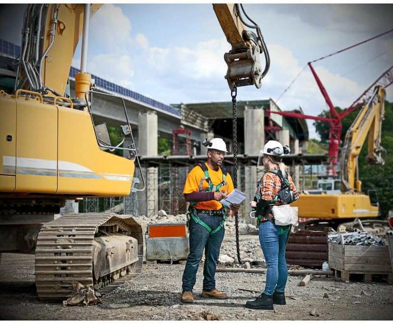 MSA 10206086 V-Form+ Full Body Safety Harness - Size: Extra Large, D-Ring Configuration: Back, Tongue Buckle Leg Straps