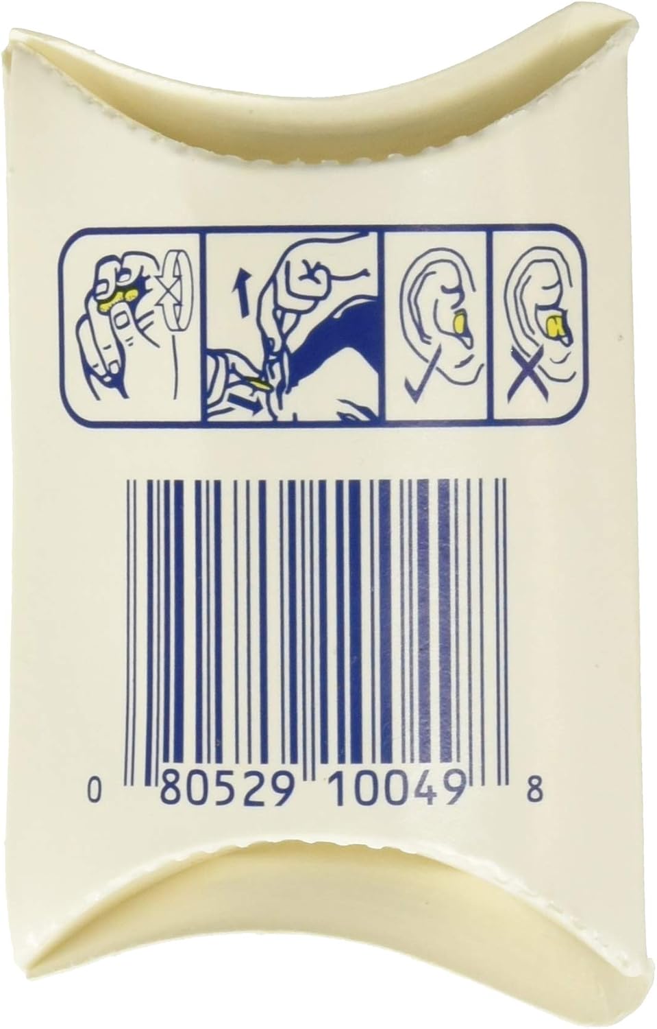 3M 3101103 Ear Classic Small Earplugs in Pillow Paks, PVC Foam, Yellow, 200 Pairs