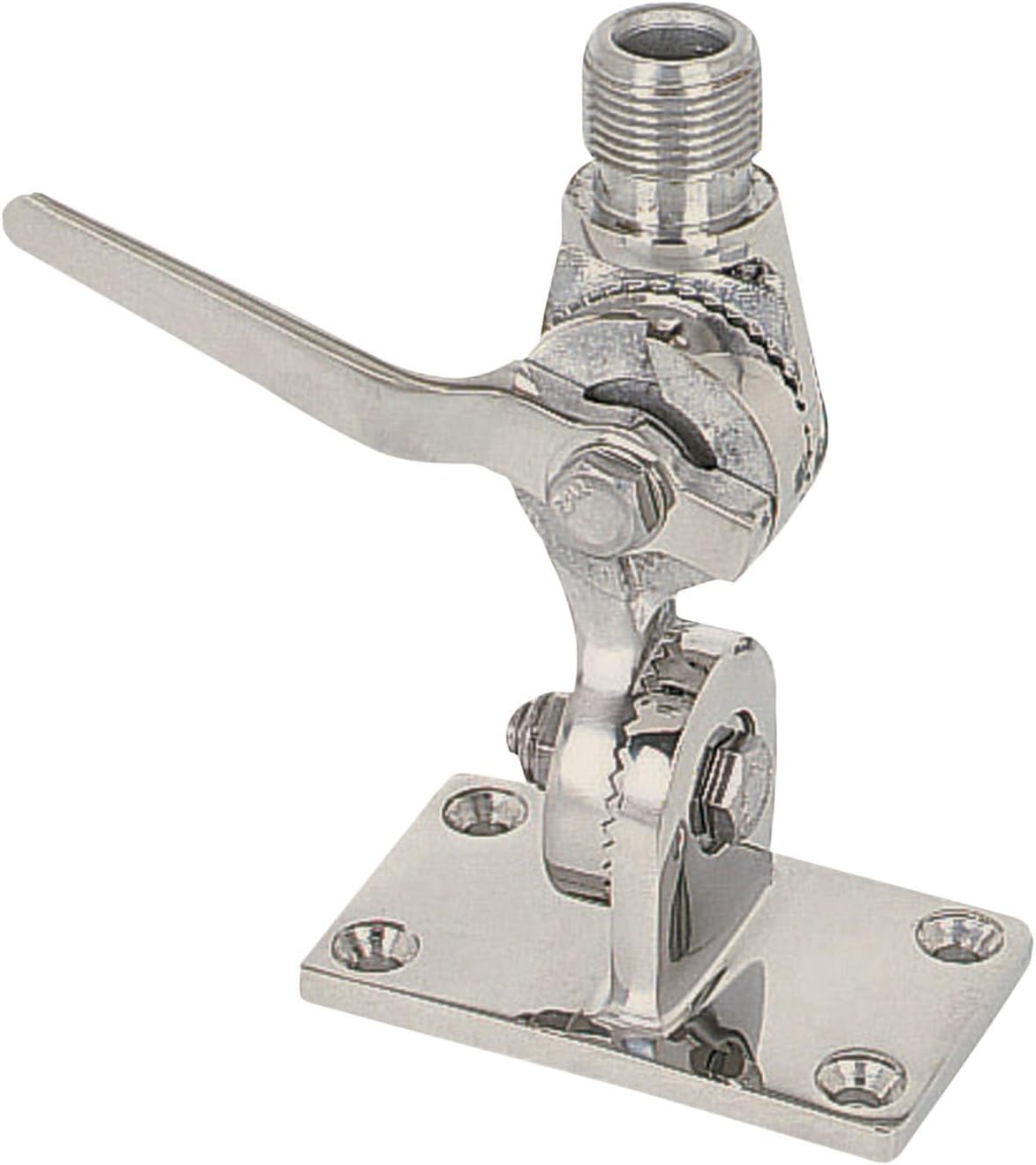 Whitecap Heavy-Duty Ratchet Antenna Mount - 316 Stainless Steel