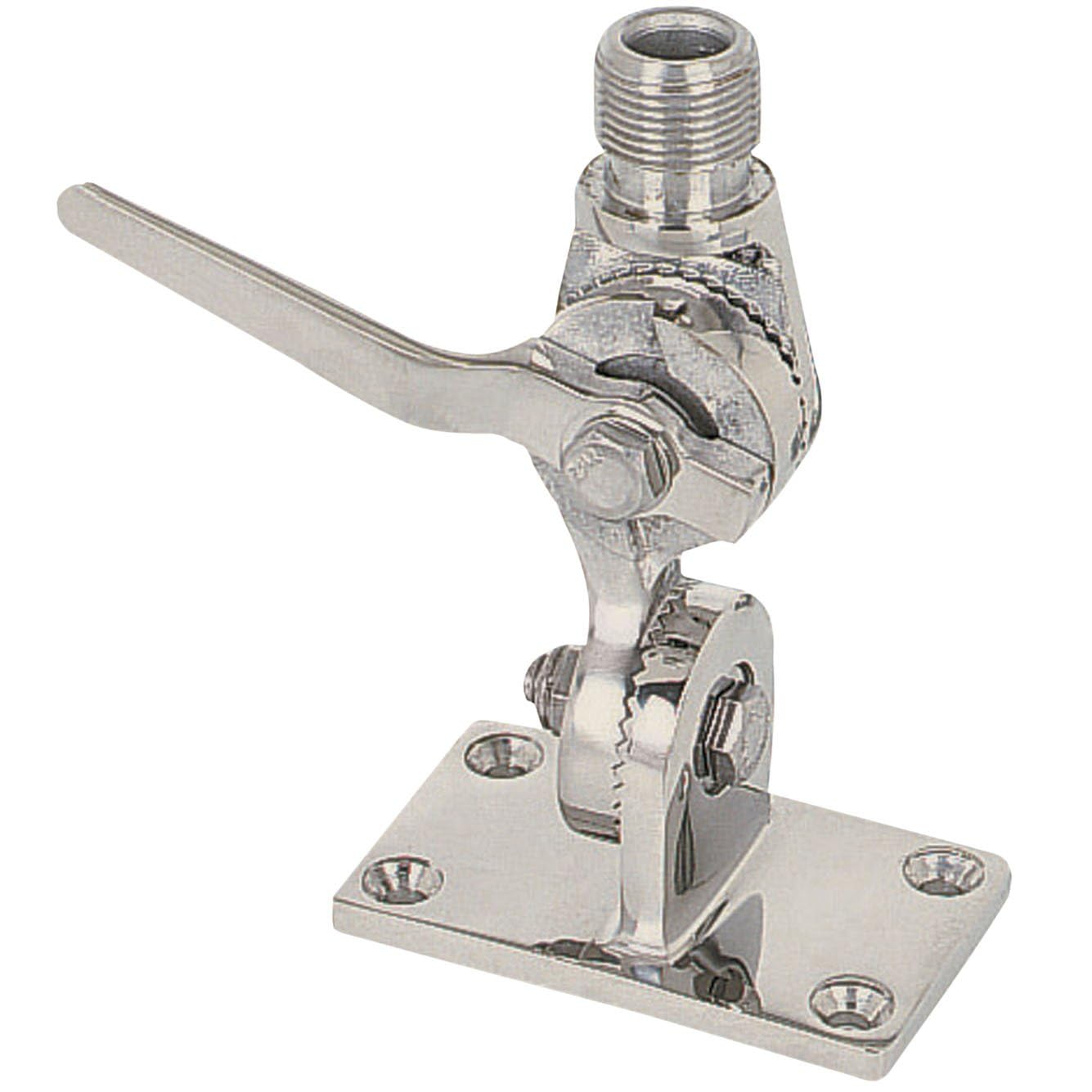 Whitecap Heavy-Duty Ratchet Antenna Mount - 316 Stainless Steel