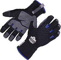 Ergodyne ProFlex 817WP Waterproof Work Gloves, Thermal Insulated, Touchscreen, Reinforced Palms Black, Medium Medium (Pack of 1)