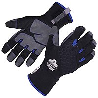 Ergodyne ProFlex 817WP Waterproof Work Gloves, Thermal Insulated, Touchscreen, Reinforced Palms Black