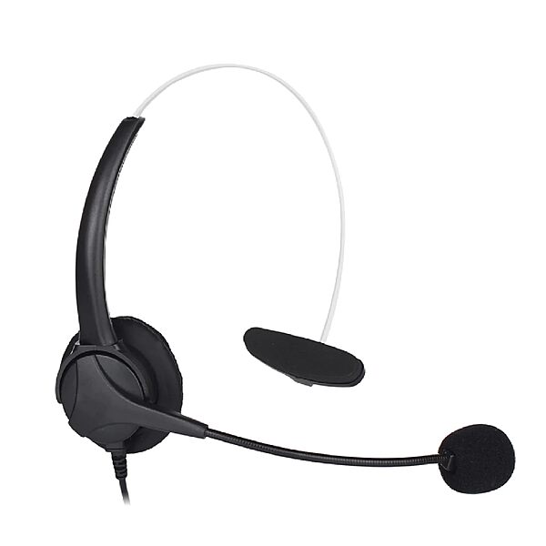 OTM Essentials Pro Headset, Noise-Canceling Headphones, On-Ear Design, in-Line Volume Control, Headset with Mic and USB, Quick Plug and Play