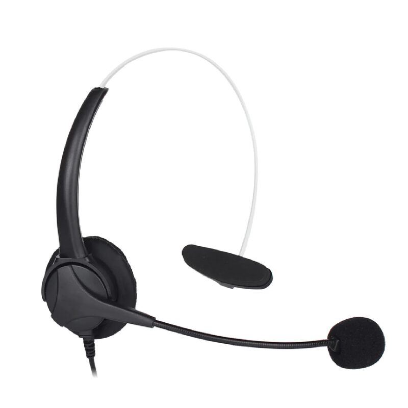 OTM Essentials Pro Headset, Noise-Canceling Headphones, On-Ear Design, in-Line Volume Control, Headset with Mic and USB, Quick Plug and Play