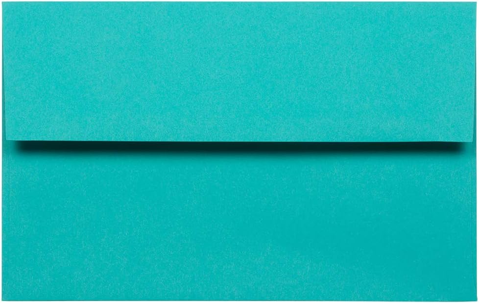 JAM PAPER Colored Recycled Booklet Invitation Envelopes with Gummed Closure
