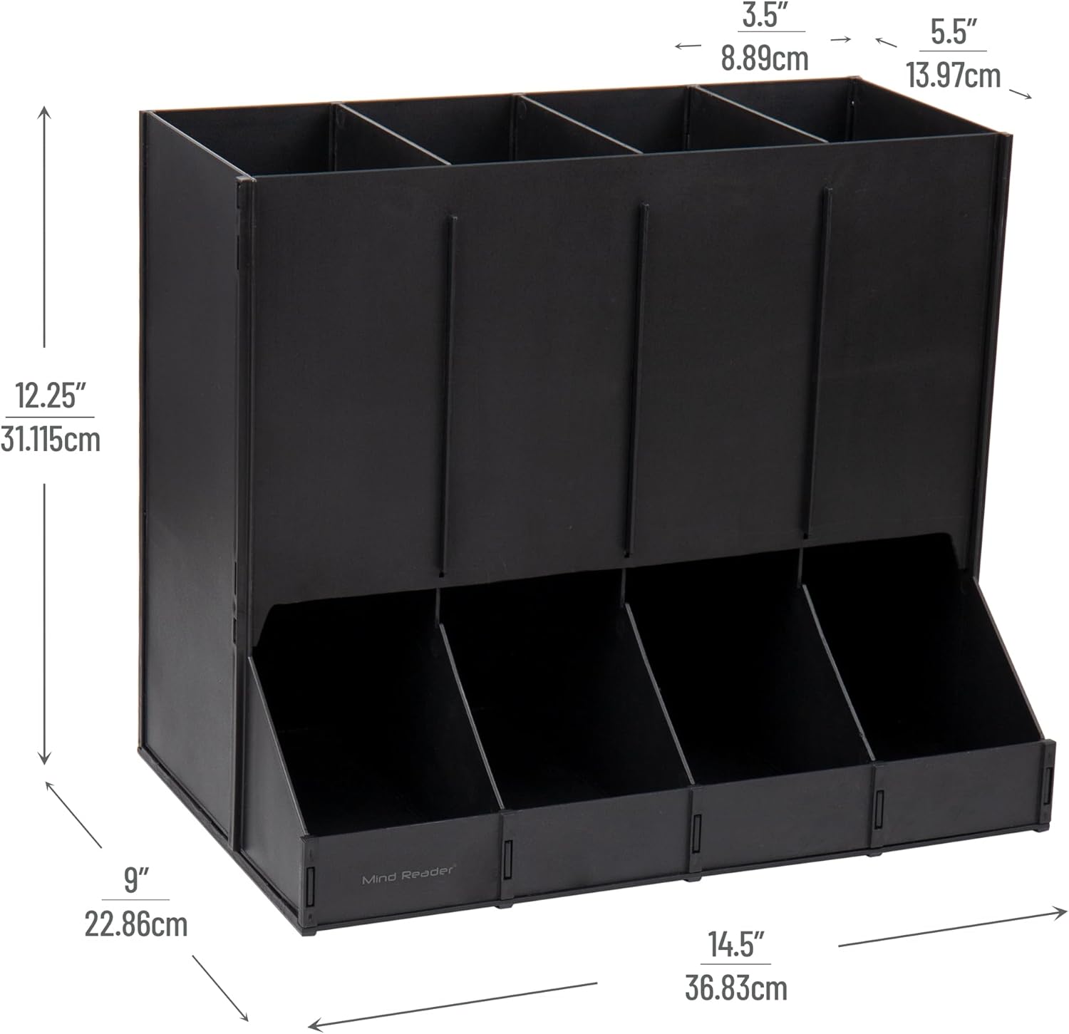 MIND READER Countertop Coffee and Condiment Organizer