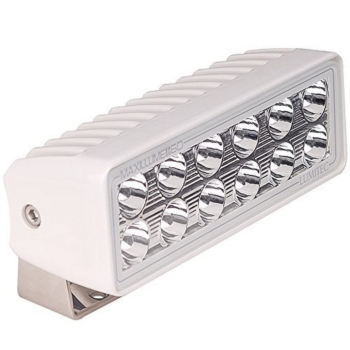 Lumitec Maxillume H60 Trunnion Mount Flood Light, White Housing, Dimming