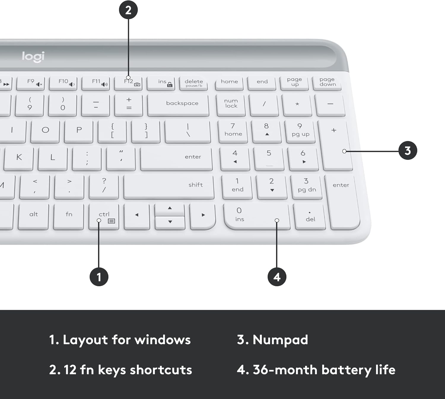Logitech MK470 Slim Wireless Keyboard and Mouse Combo