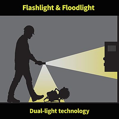 Nightstick XPP-5422GX Intrinsically Safe Dual-Light Flashlight, Green/Black