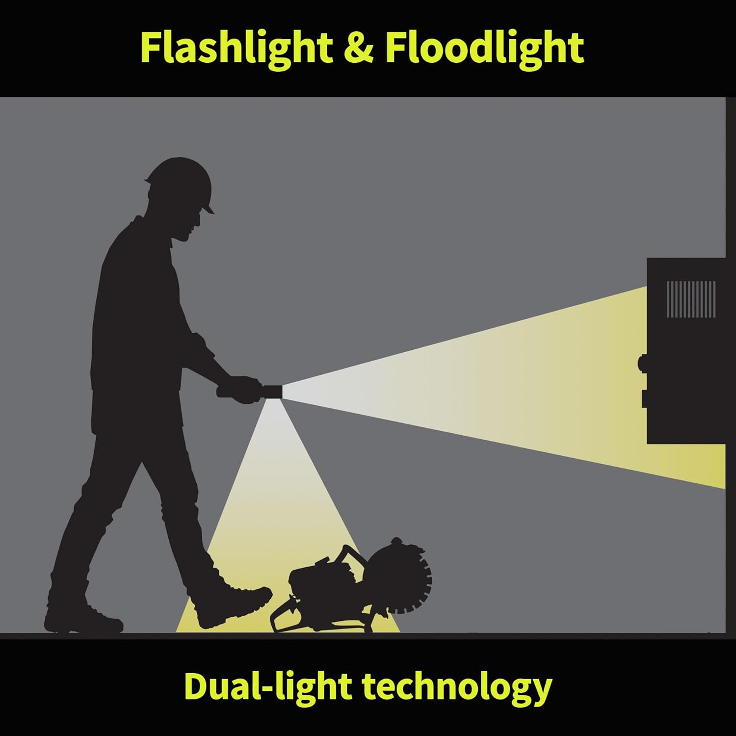 Nightstick XPP-5422GX Intrinsically Safe Dual-Light Flashlight, Green/Black
