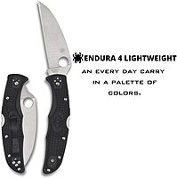 Spyderco Endura 4 Folding Pocket Knife with 3.8 in Blade and FRN Handle