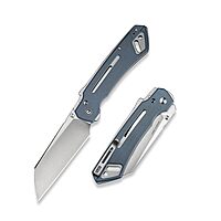 CIVIVI Buster FG Large Pocket Knife for EDC, Superlock Folding Knife for Men Women with 4.2" Nitro-V Blade G10 Handle, Designed by Snecx Tan C24052-2 (Neutral Blue)