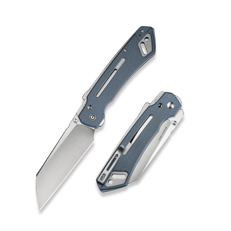 CIVIVI Buster FG Large Pocket Knife for EDC, Superlock Folding Knife for Men Women with 4.2" Nitro-V Blade G10 Handle, Designed by Snecx Tan C24052-2 (Neutral Blue)