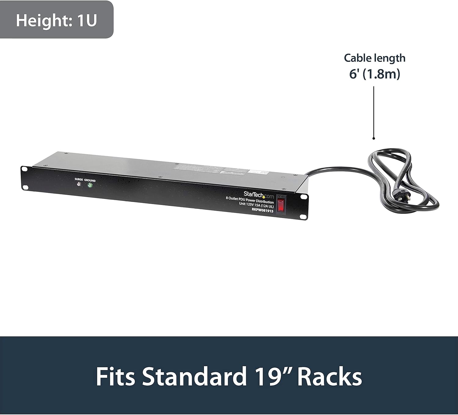 StarTech.com 19" Wall Mount Patch Panel Rack Bracket