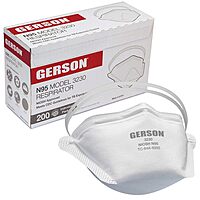 GERSON N95 Pouch Respirator, Made in U.S.A. 4 Boxes, 50 Mask Per Box