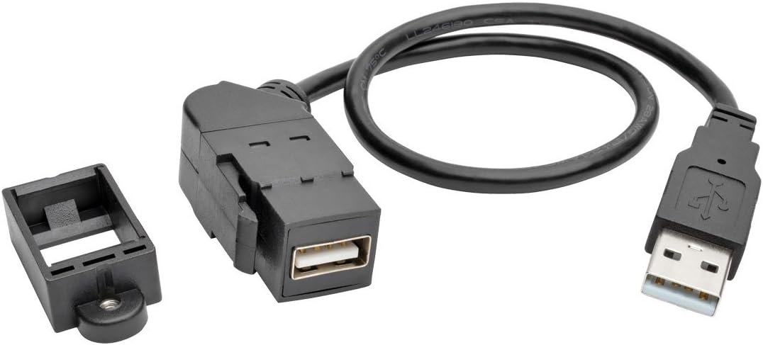 TRIPP LITE USB 2.0 Hi-Speed Panel/Keystone Mount Extension Cable (USB-A M/F)