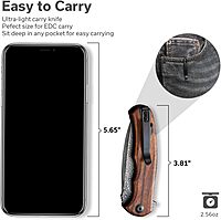 CIVIVI Mini Praxis Folding Pocket Knife for EDC, 2.98" Blade