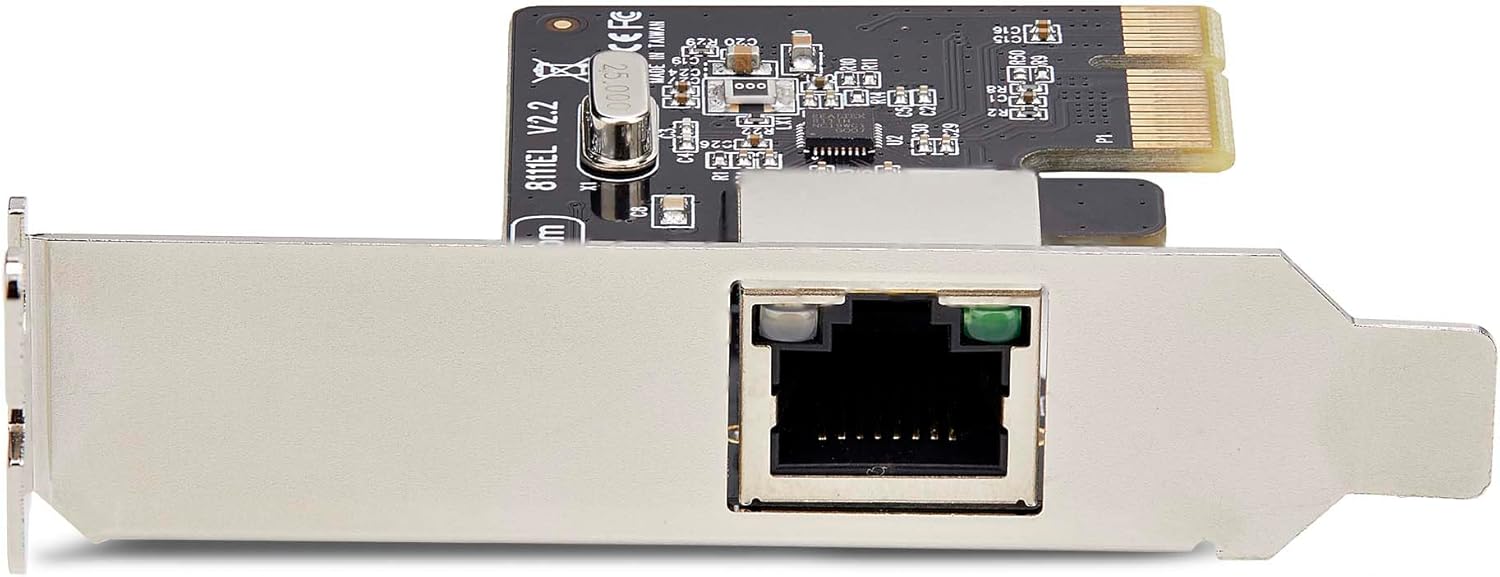 StarTech.com 1-Port Gigabit PCIe Network Adapter Card, Low-Profile NIC, PCI Express LAN Card, Realtek RTL8111H, TAA Compliant
