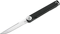 BÖKER PLUS® Kaizen G10 - lightweight EDC pocket knife with black handle - Gentleman Knife D2 steel blade - linerlock folding knife japanese with case