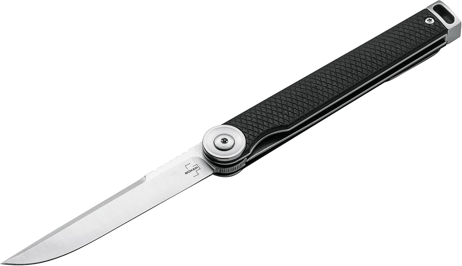 BÖKER PLUS® Kaizen G10 - lightweight EDC pocket knife with black handle - Gentleman Knife D2 steel blade