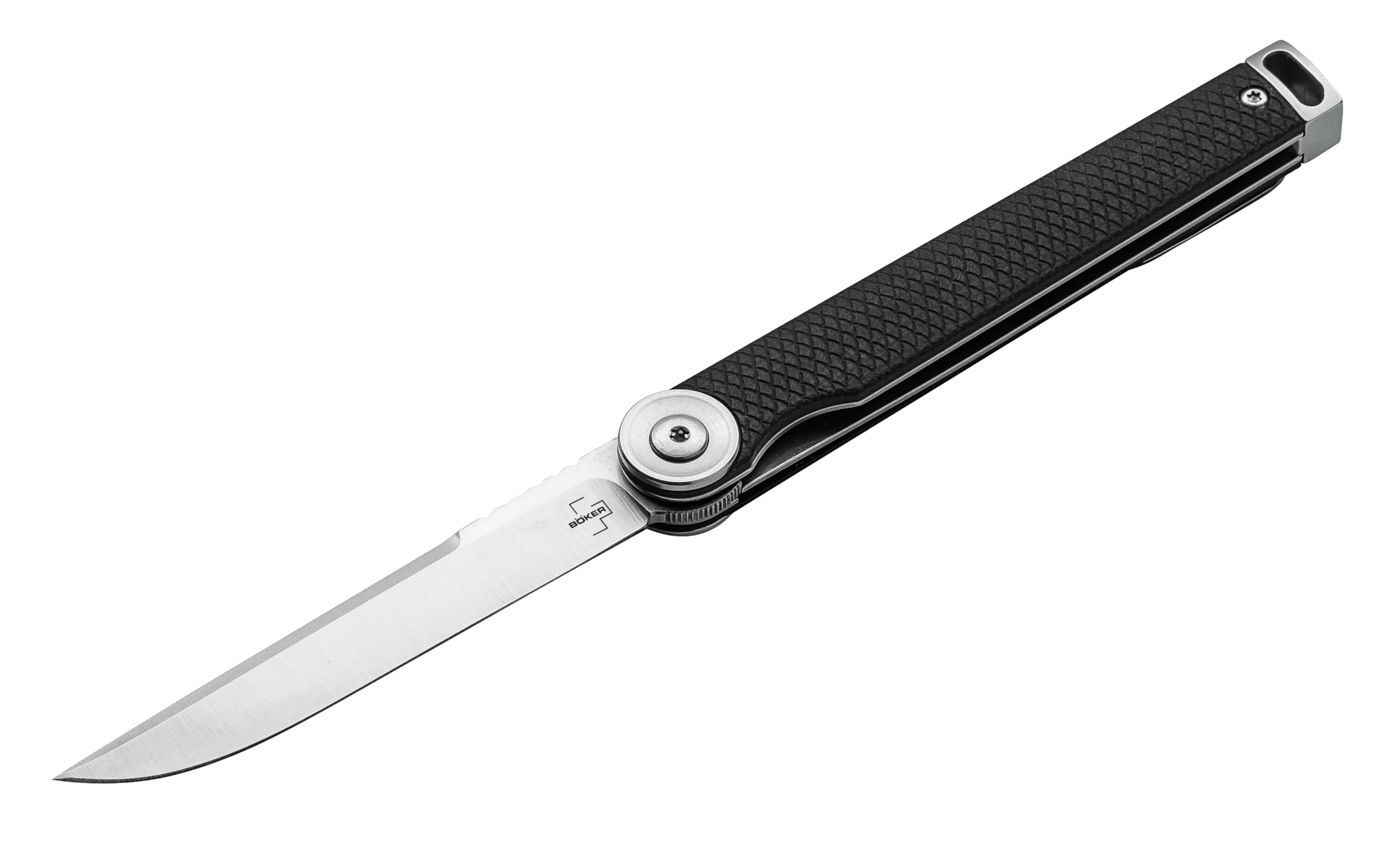 BÖKER PLUS® Kaizen G10 - lightweight EDC pocket knife with black handle - Gentleman Knife D2 steel blade