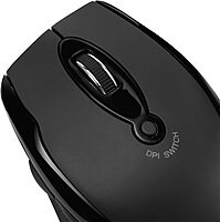 iMouse M20B - Wireless Ergonomic Optical Mouse, Black