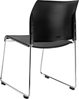 National Public Seating 8800 Series Plastic Cafetorium Chair 21.75" x 20" x 30.5"- Black