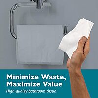 Morcon M1000 Compact Small Core Coreless Alternative, Premium Bath Tissue Roll, High Capacity Commercial Toilet Paper 2 Ply