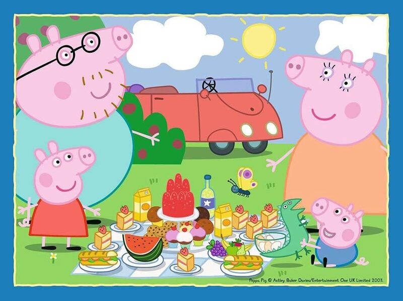 Peppa Pig 4 in a Box Jigsaw Puzzle - Fun Days Out