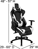 Flash Furniture X20 X30 LeatherSoft Racing Gaming Chair Ergonomic High-Back Computer Chair