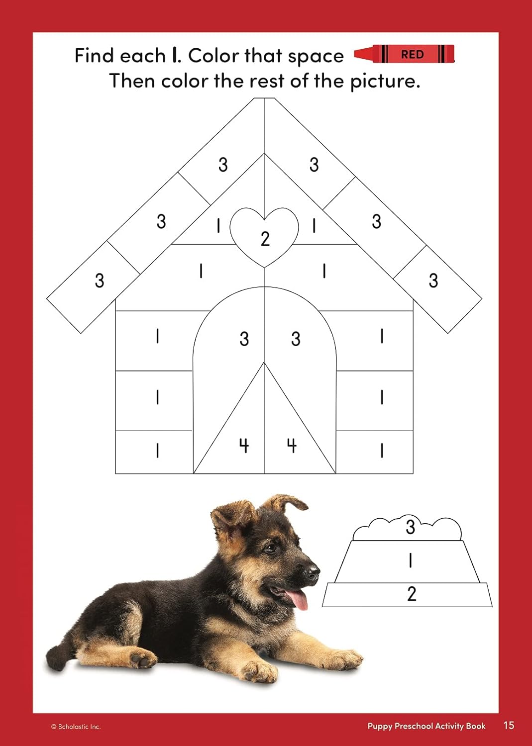 Scholastic Puppy Preschool Activity Book, Pre-K