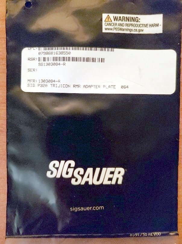 Sig Sauer OEM Trijicon RMR/SRO Sealing Plate Kit for P320 X Slides
