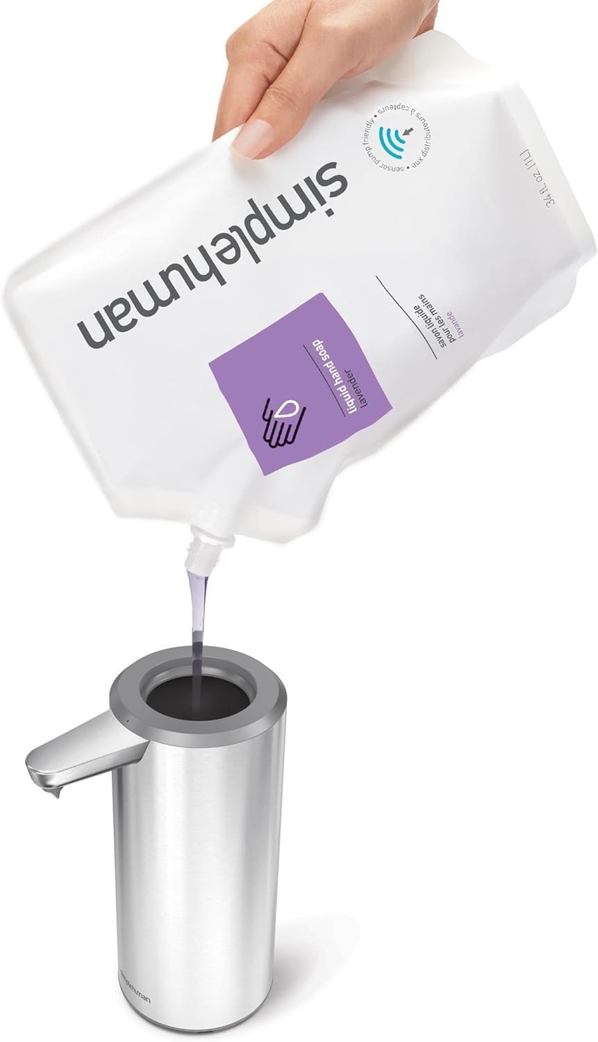 simplehuman Touch-Free Sensor Soap and Sanitizer Dispenser