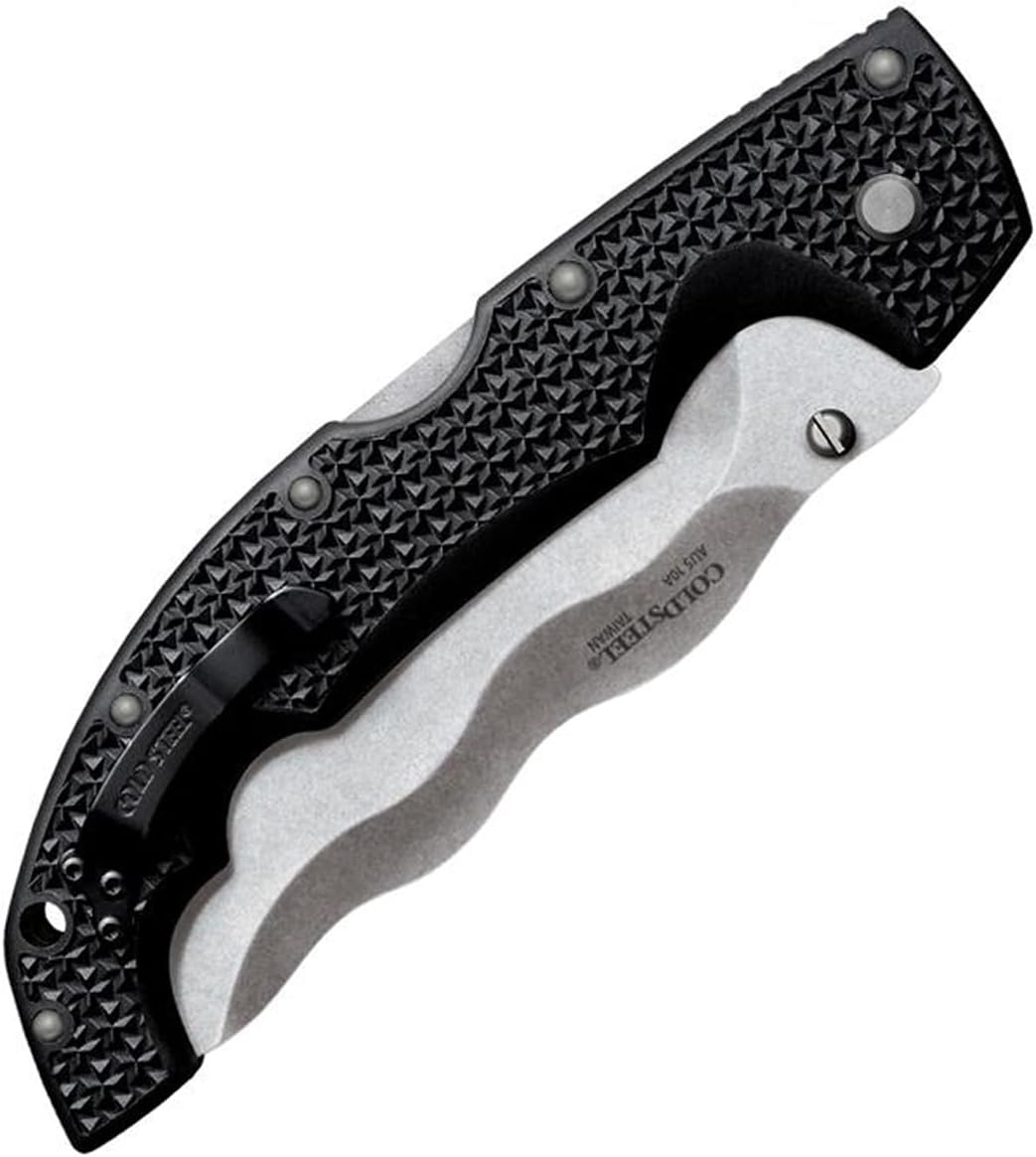 Cold Steel XL Voyager Kris Blade Folding Knife with Tri-Ad Lock