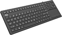Adesso Touchpad Keyboard With Antimicrobial Protection, 108 Key, AKB-27OUB