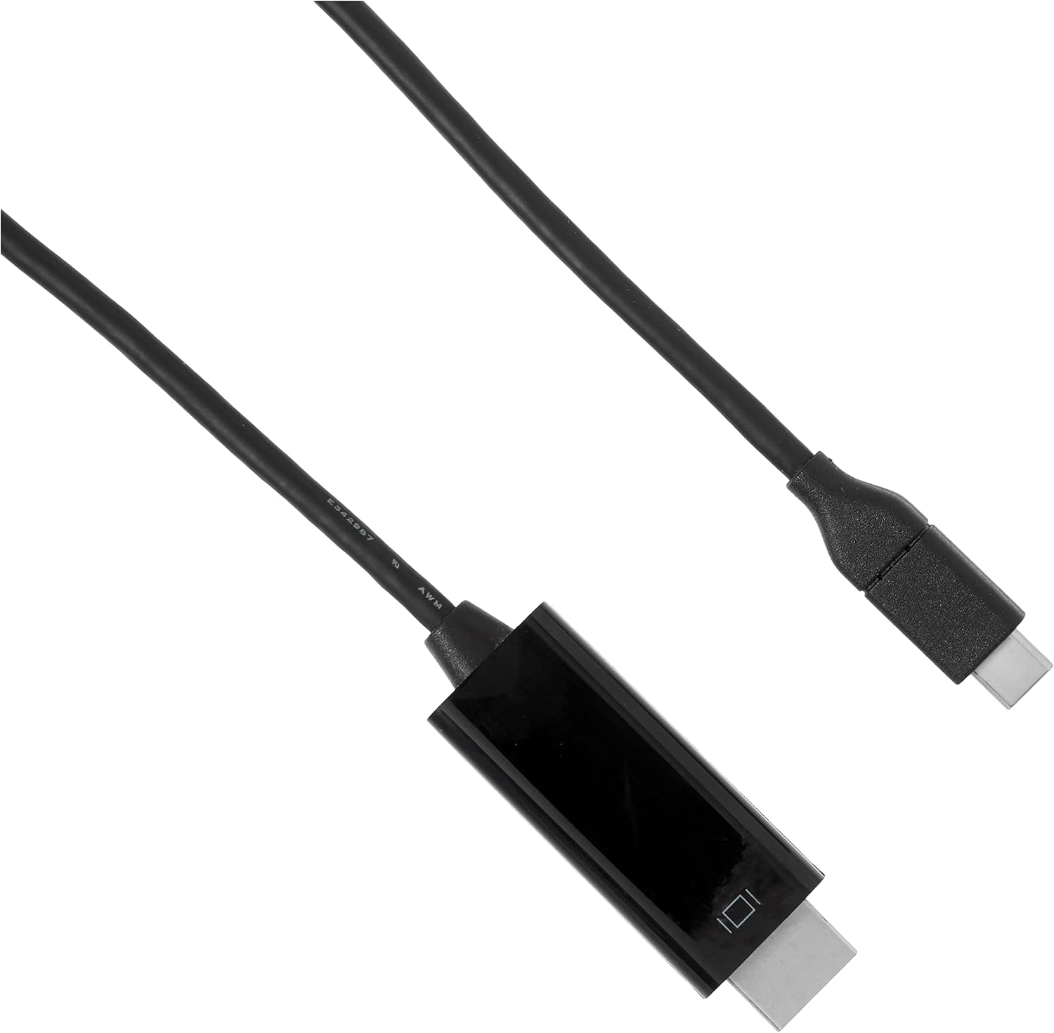 Monoprice Video Cable - 9 Feet - Black | USB Type C to HDMI 3.1 Cable - 5Gbps 4K@30Hz