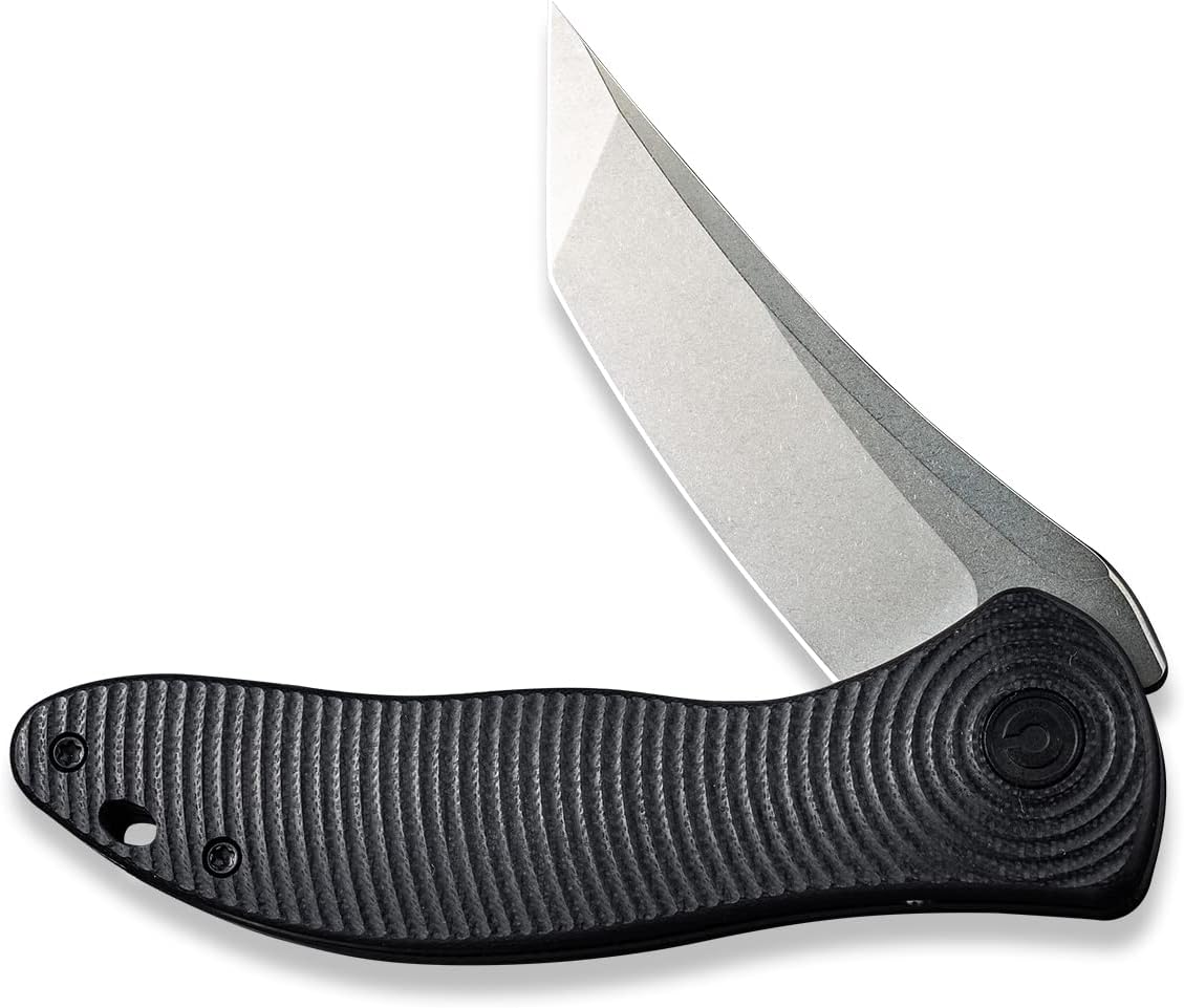 CIVIVI Synergy3 Pocket Knife - 3.24 Nitro-V Stonewashed Black G10