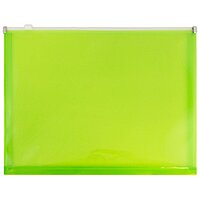 JAM PAPER Plastic Envelopes with Zip Closure