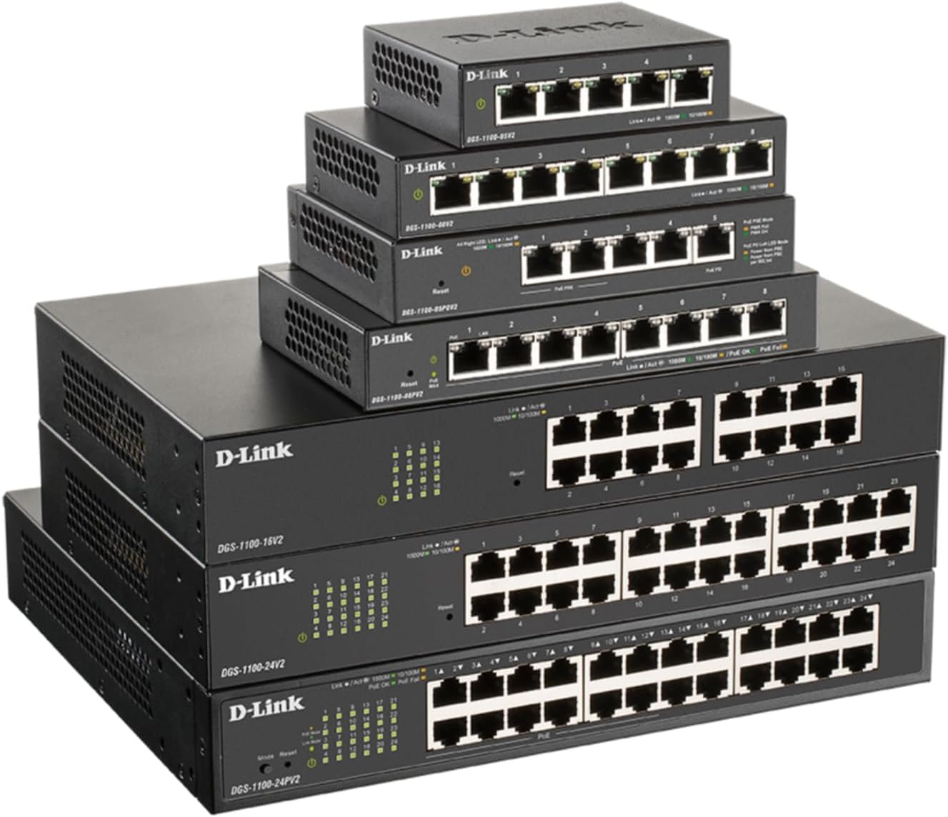 D-Link 8-Port Gigabit Smart Managed PoE+ Switch | 8 PoE+ Ports (64W) |L2| VLANs| Cable Diagnostics | Web Managed | Desktop
