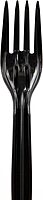 Mind Reader 100-Pack Black Plastic Fork Refill for CUTDISPBK-BLK Dispenser, 6.25" L and 100-Pack Black Plastic Spoon Refill