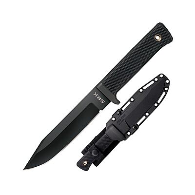COLD STEEL SRK Tactical Fixed Blade Knife w/Secure-Ex Sheath