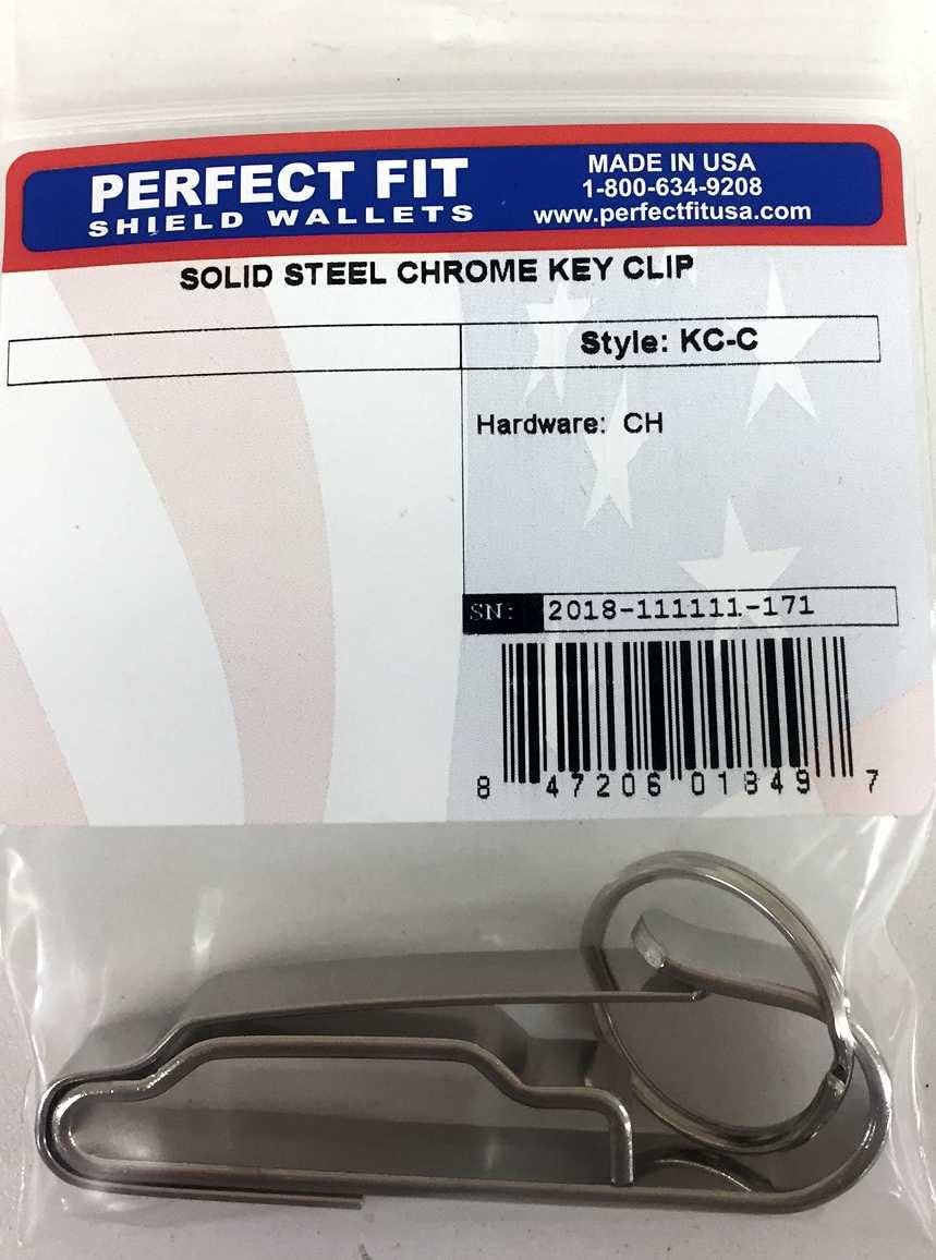 Solid Steel Chrome Key Clip