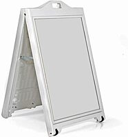 AZAR DISPLAYS Double-Sided Sidewalk A-Frame Sign w/Protective Lens