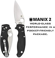 Spyderco Manix 2 Folding Knife with Ball Bearing Lock - PlainEdge